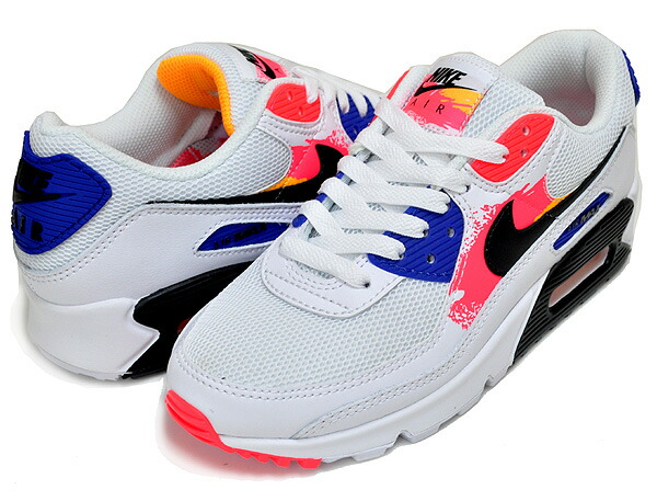 楽天市場】NIKE WMNS AIR MAX 90 BRUSHSTROKE white/black-laser