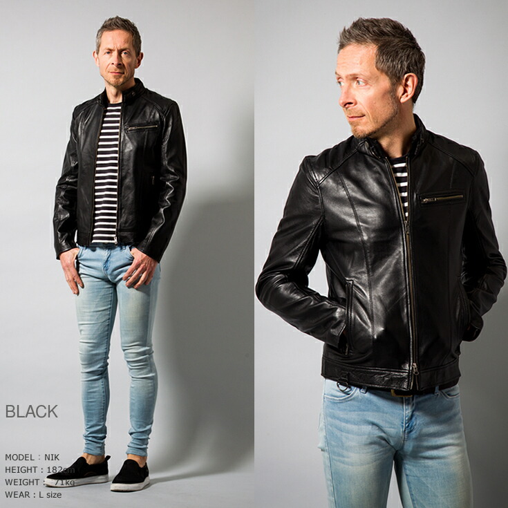 楽天市場】【20周年記念20%OFFクーポン】シングルライダースジャケット