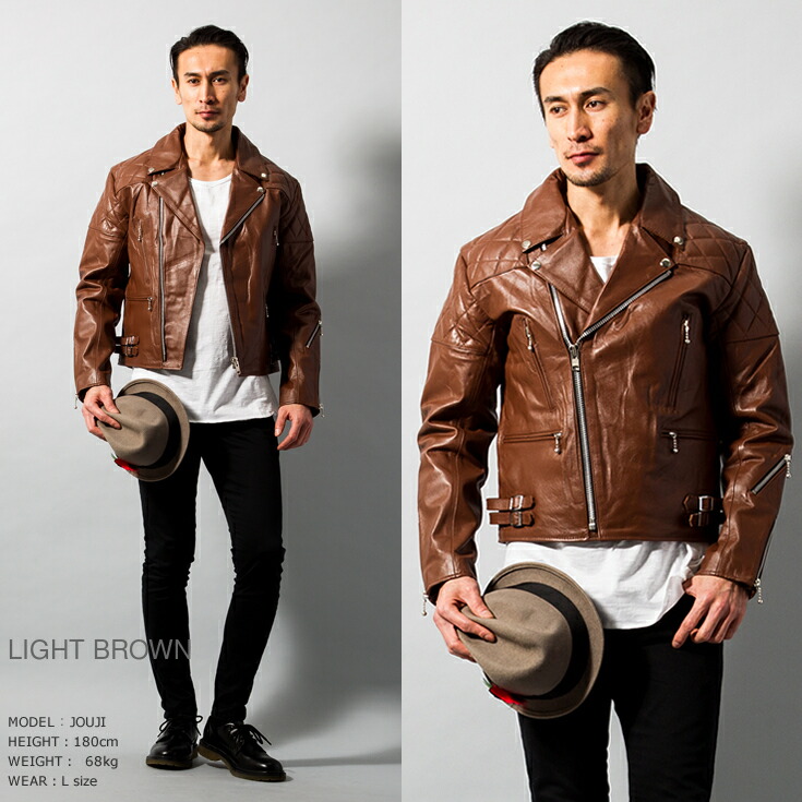 楽天市場】Horn Works 本革 UKパッドダブルライダースジャケット