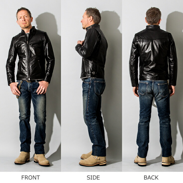 楽天市場】【50%OFFクーポン】Liugoo Leathers 本革 シングル