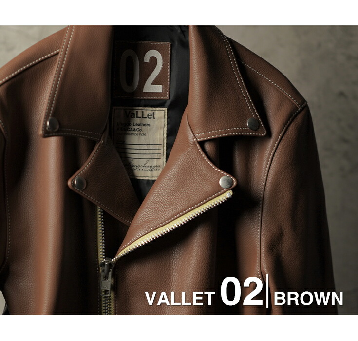 楽天市場】VALLET 本革 ダブルライダースジャケット メンズ ヴァレット