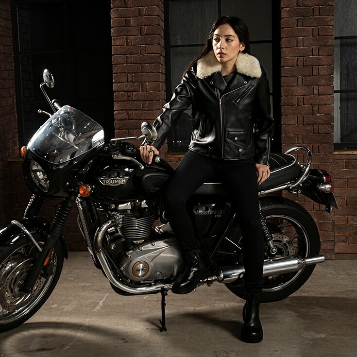 楽天市場】【20周年記念20%OFFクーポン】LIUGOO 本革 襟ボアダブル