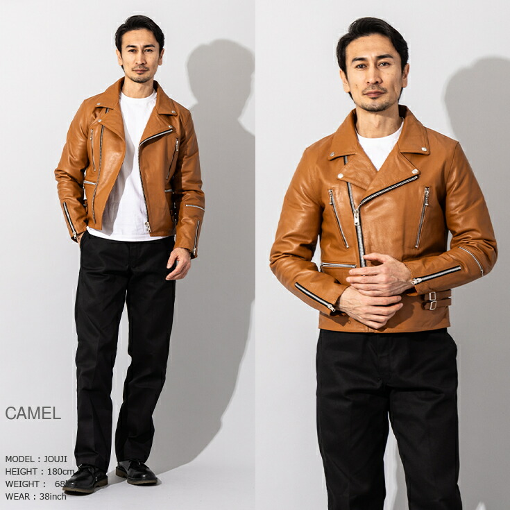 楽天市場】Horn Works 本革 UKタイプ ダブルライダースジャケット