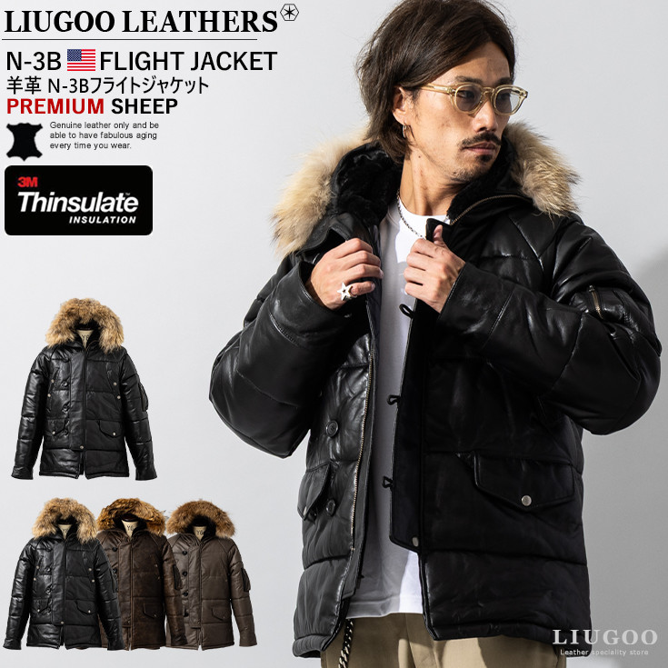 楽天市場】【20周年記念20%OFFクーポン】Liugoo Leathers 本革 N-3B