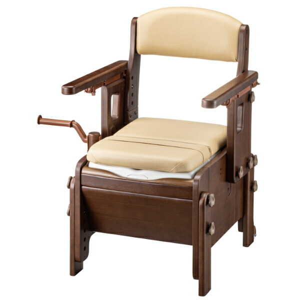 楽天市場】ポータブルトイレ 標準便座 キャスター付 家具調スマート