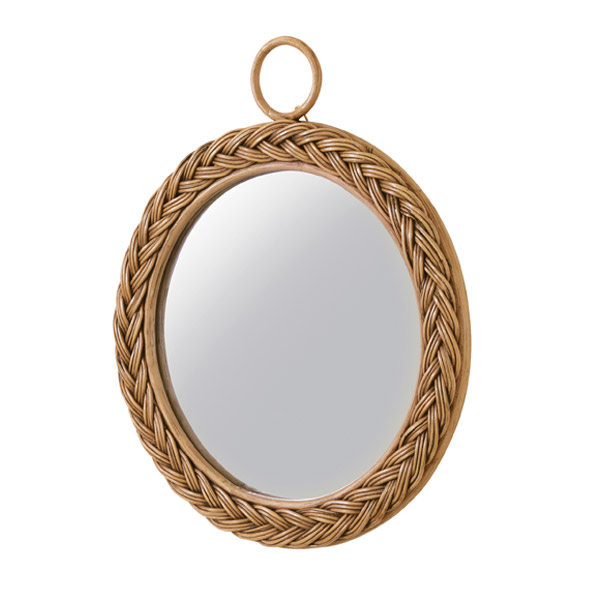 楽天市場】ミラー 幅34cm ラタン 籐 かがみ 鏡 ウォールミラー 壁掛け