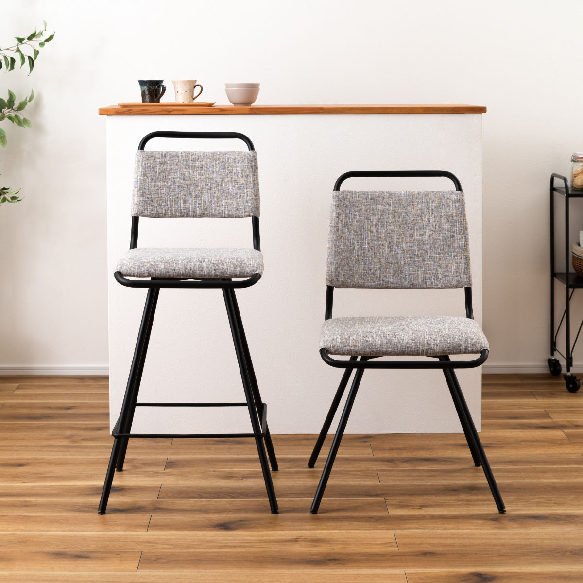 楽天市場】カウンターチェア 回転式 座面高65cm （ ハイチェア