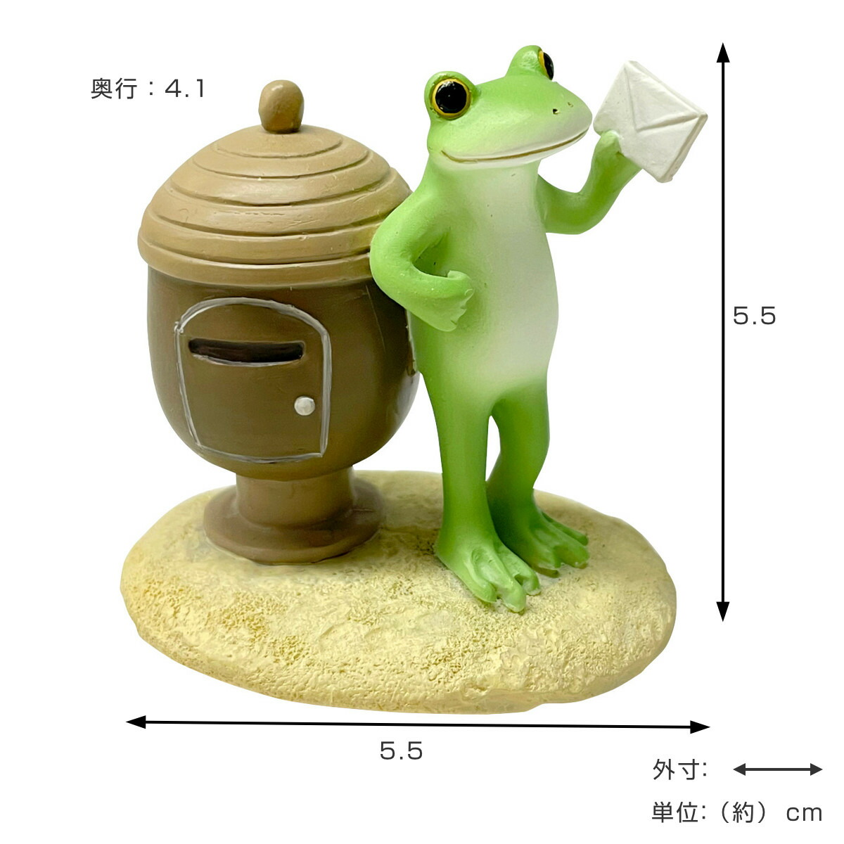 楽天市場】コポー どんぐりポストとカエル カエル 置物 （ Copeau