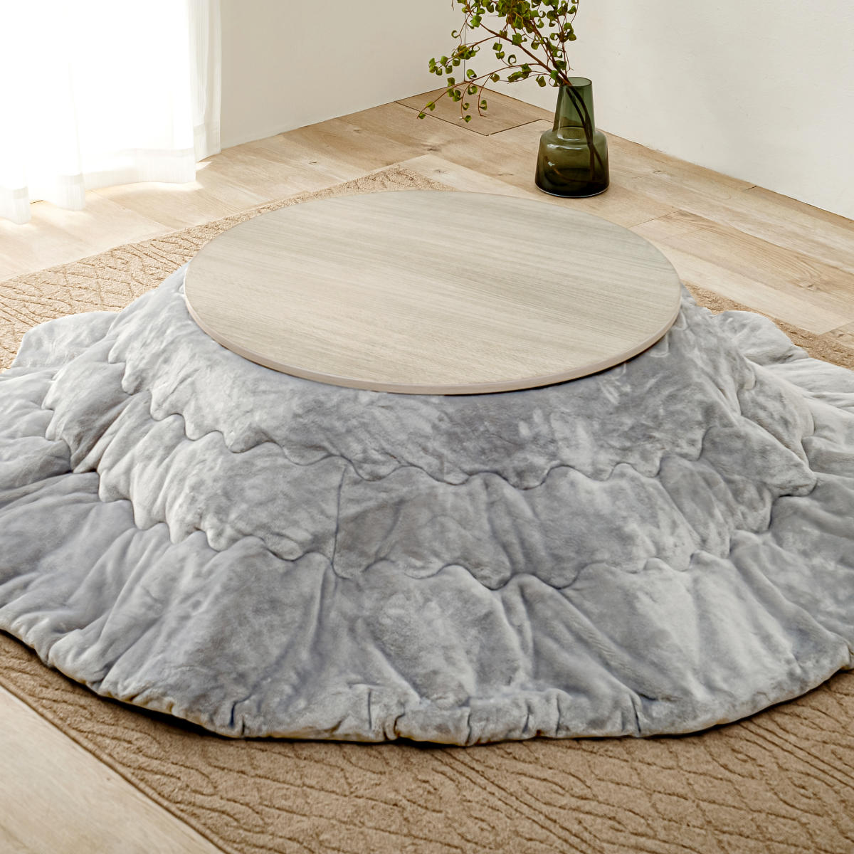 楽天市場】こたつ天板 幅80cm 円形 木目調 リバーシブル （ 送料無料