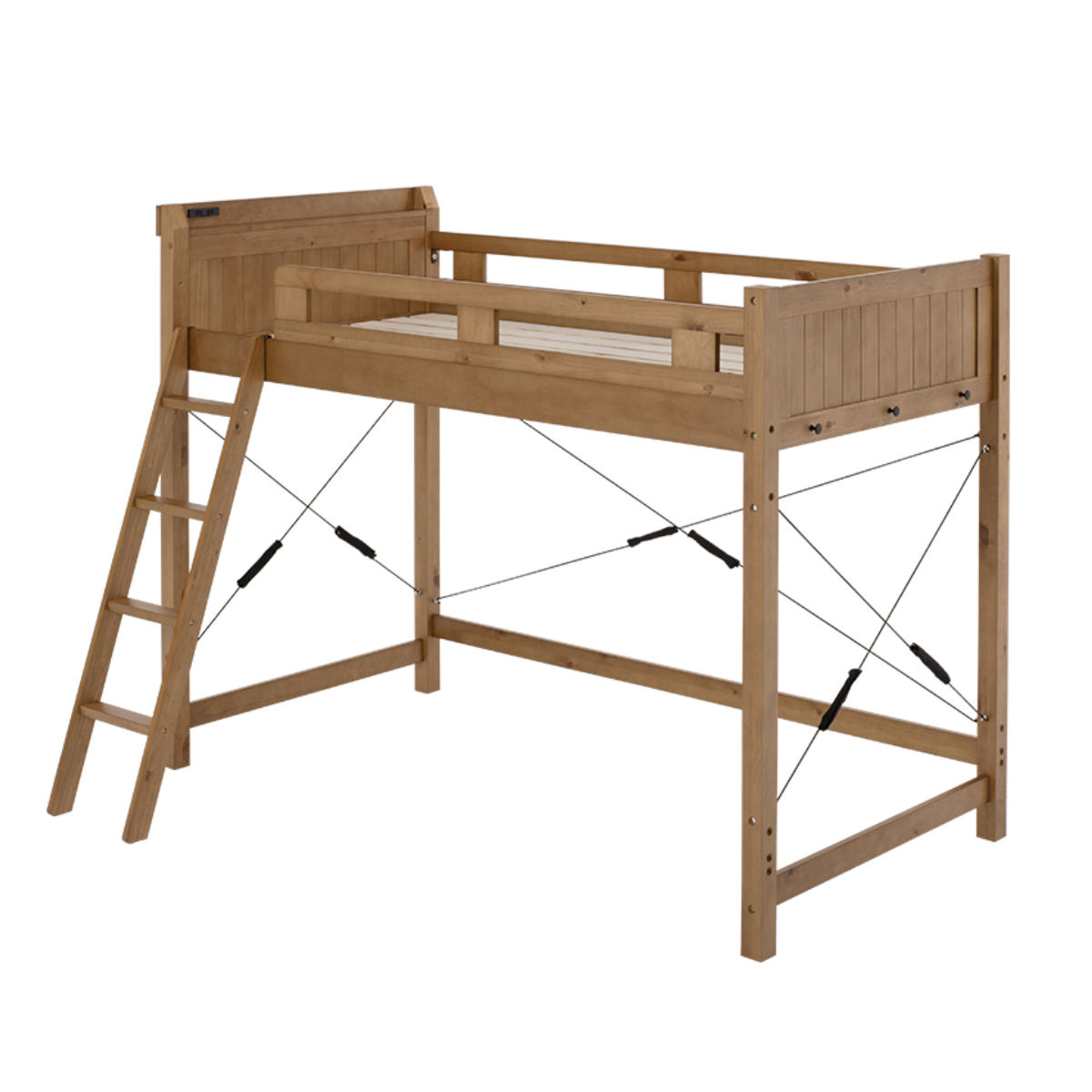 楽天市場】ロフトベッド ベッド下113cm 木製 2口コンセント （ 送料