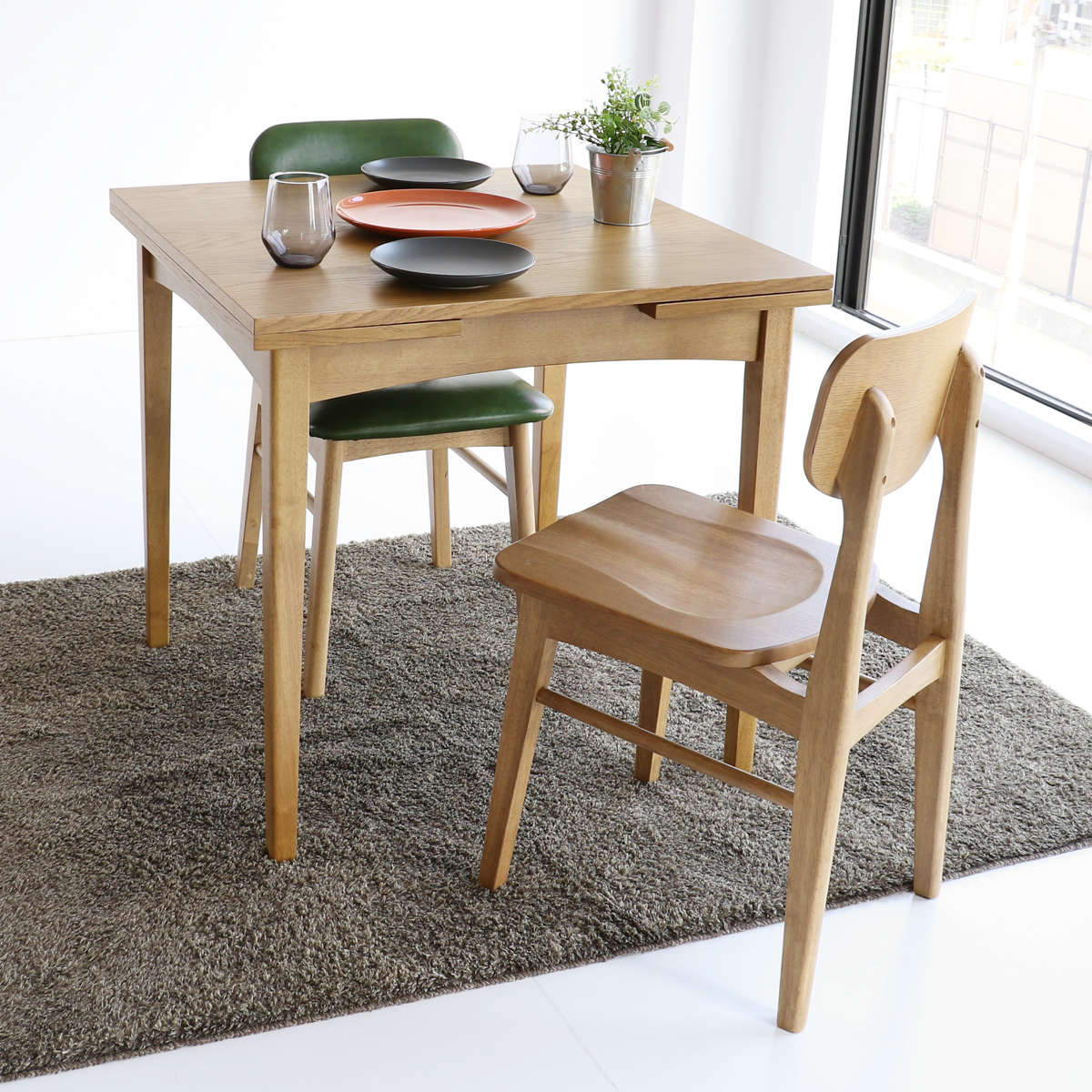 楽天市場】ダイニングテーブル 伸縮式 幅75cm・100cm・125cm ソフト