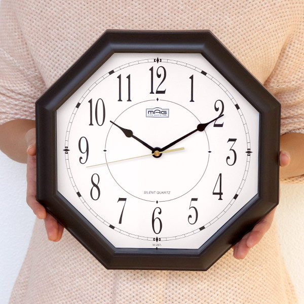 楽天市場】掛け時計 八角形 オクターゴ アナログ 時計 掛時計 八角