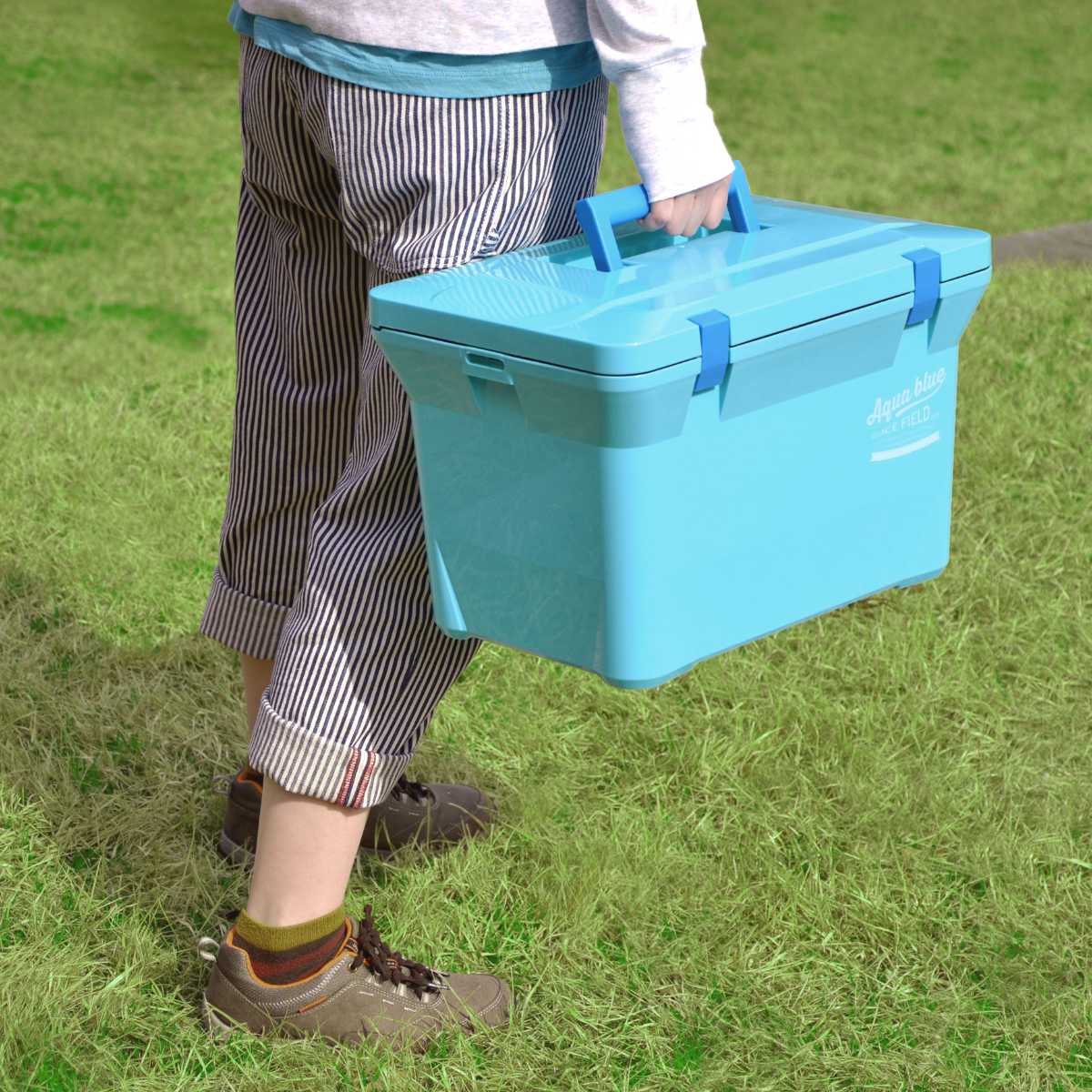 楽天市場】クーラーボックス 15L アクアブルー ハードタイプ