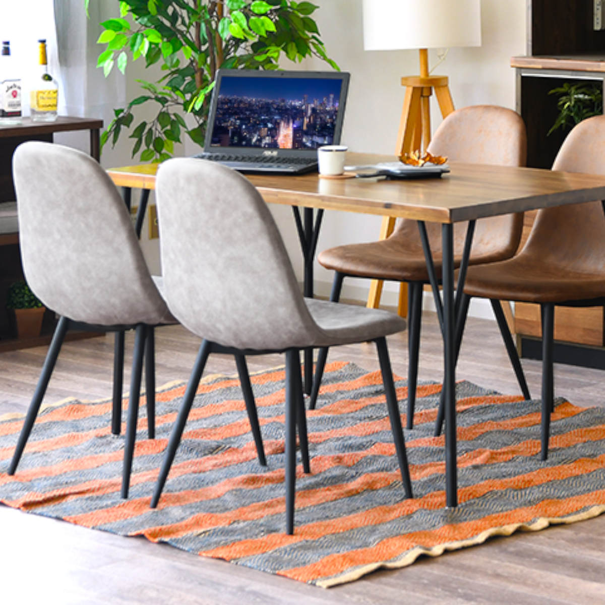 楽天市場】ダイニングチェア 同色2脚セット 座面高43cm マロンスリー