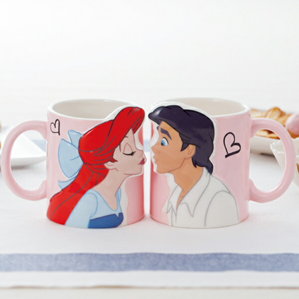 楽天市場】マグカップ ペア アリエル エリック リトルマーメイド キス