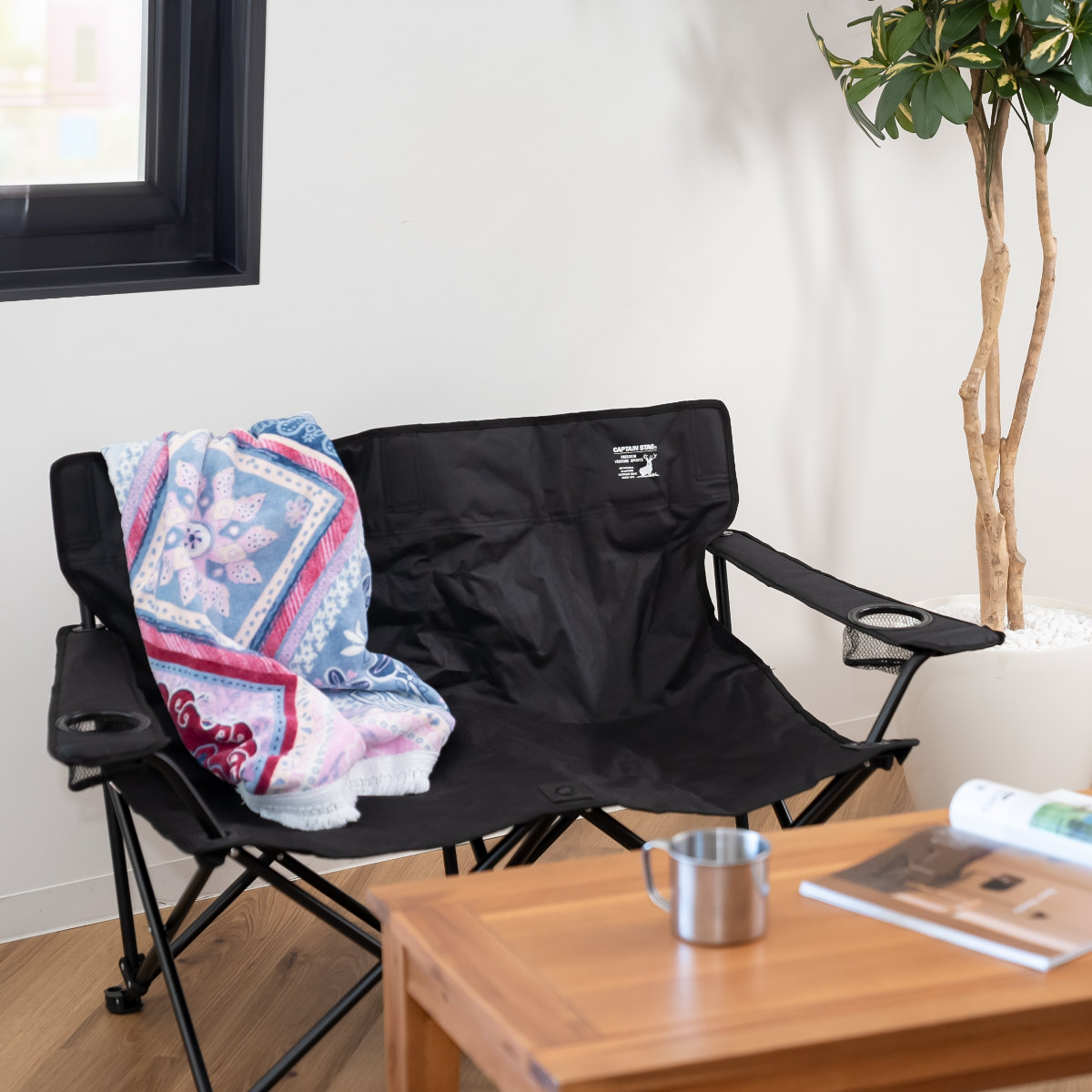 楽天市場】ベンチ グラシア イスベンチ 折りたたみ （ CAPTAIN STAG