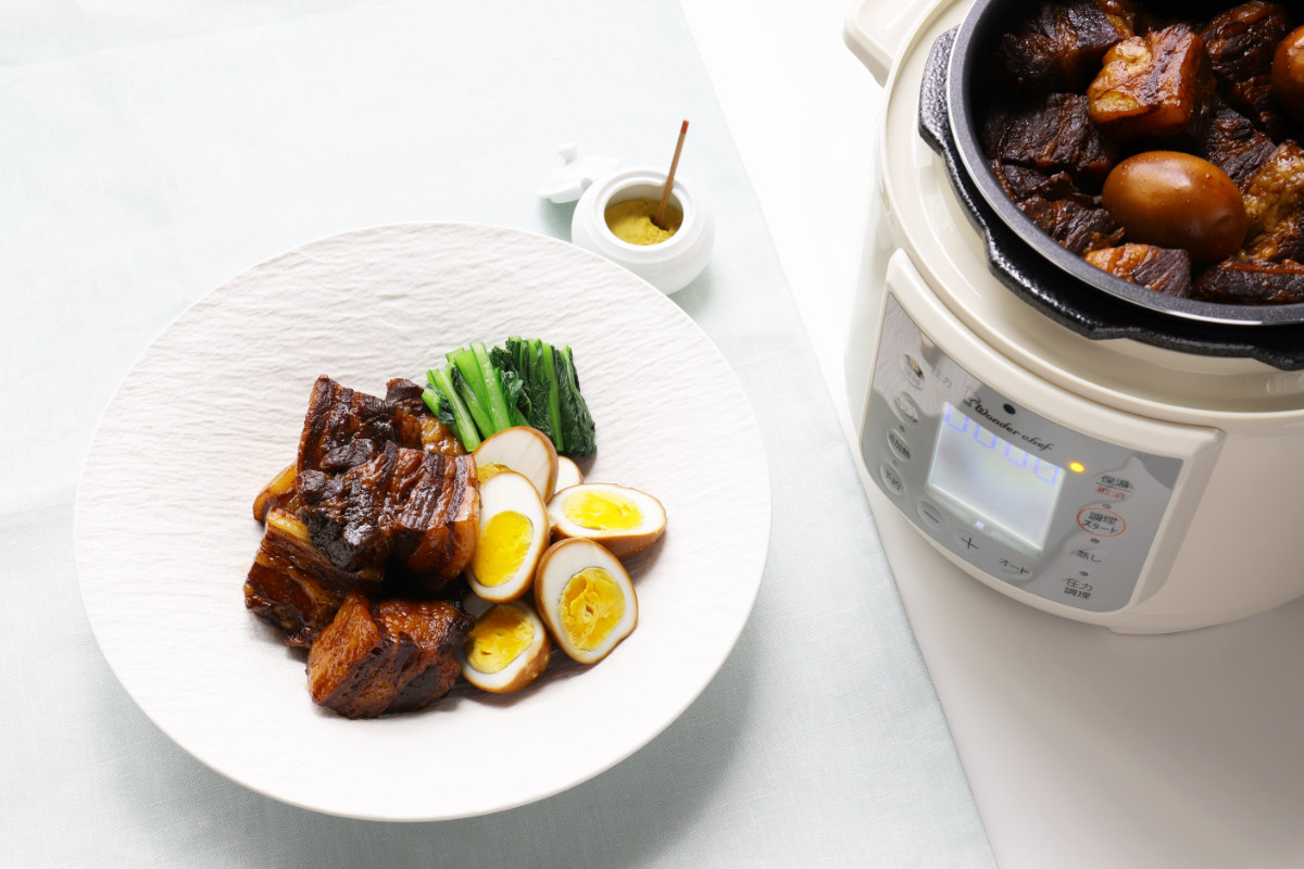 楽天市場】電気圧力鍋 4L マイコン 楽ポン ヌージュ ワンダーシェフ