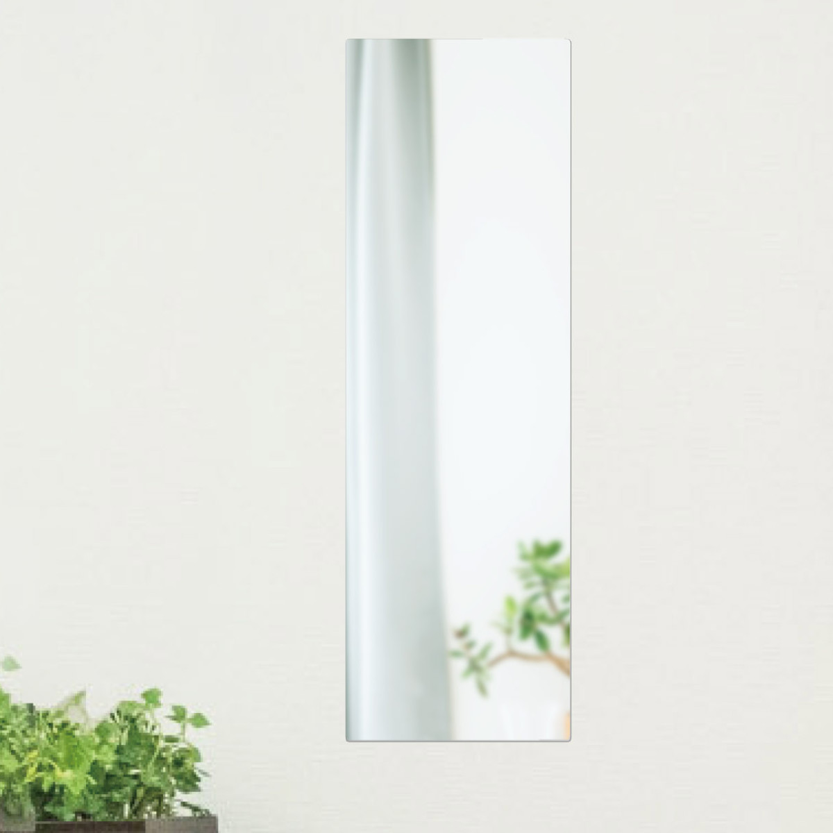 楽天市場】ミラー 貼り付け 幅17.5×59.5cm ピタットミラー ロング