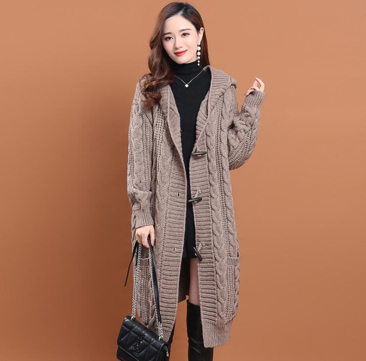 楽天市場】カーディガン ロングカーディガン フード付きカーディガン