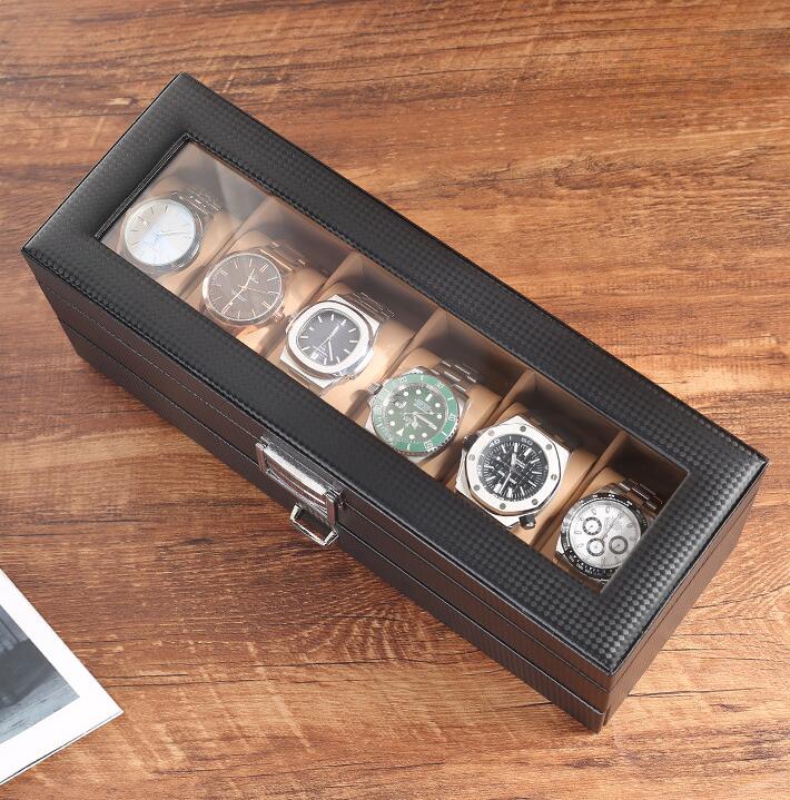 楽天市場】時計ケース 高級 収納 ボックス 腕時計ケース 6本用