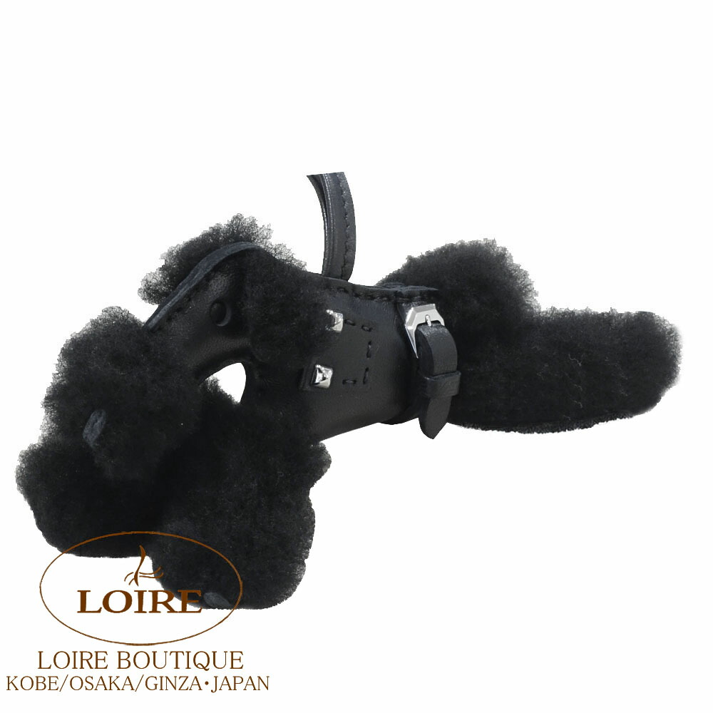 楽天市場】エルメス バディ パンク チャーム クロ アニオン×ムートン