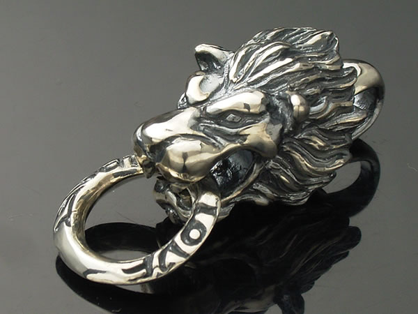 楽天市場】シルバーアクセサリー 送料無料 ライオンヘッドペンダント