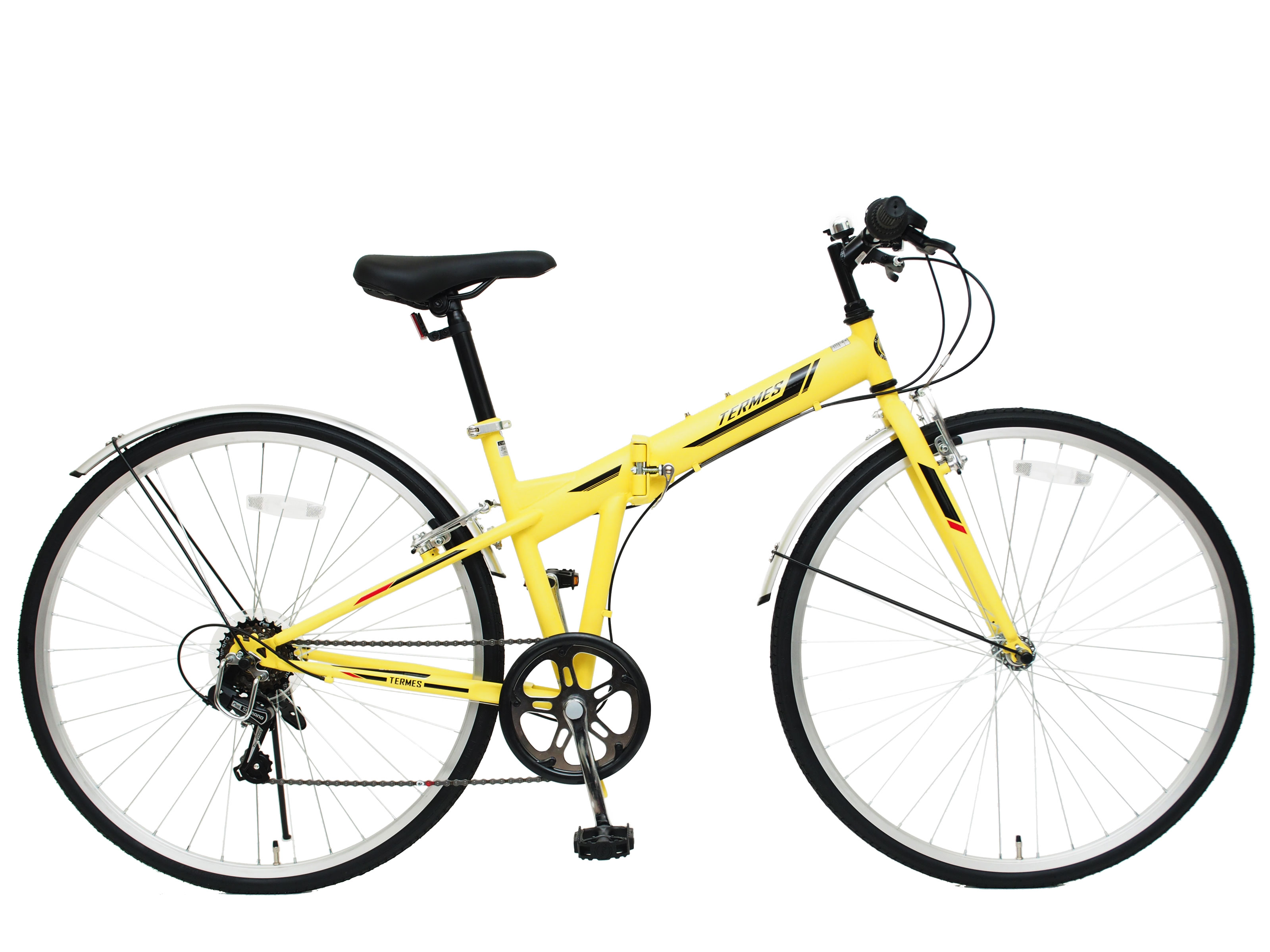 楽天市場】700×28C クロスバイク 折りたたみ自転車 テルメス シマノ6段