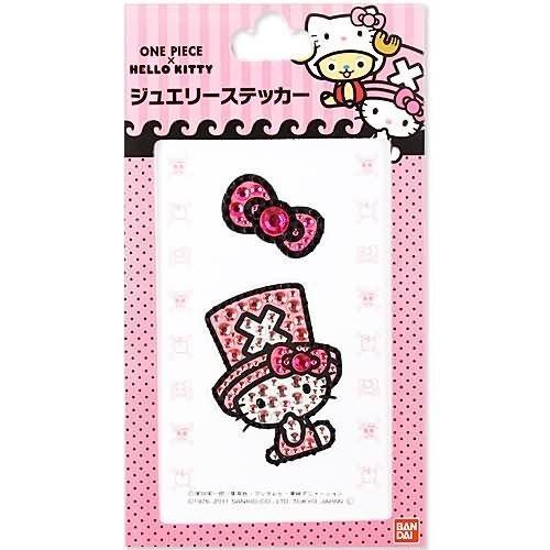 楽天市場】ハローキティ ×ワンピース ジュエリーステッカーチョッパー