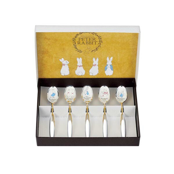 楽天市場】ピーターラビット 七宝スプーン 5本セット 銀仕上げ (PR