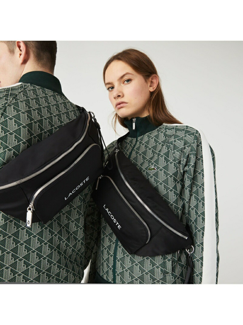 LACOSTE ジオメトリックパターン ボディバッグ LACOSTE ジオメトリック