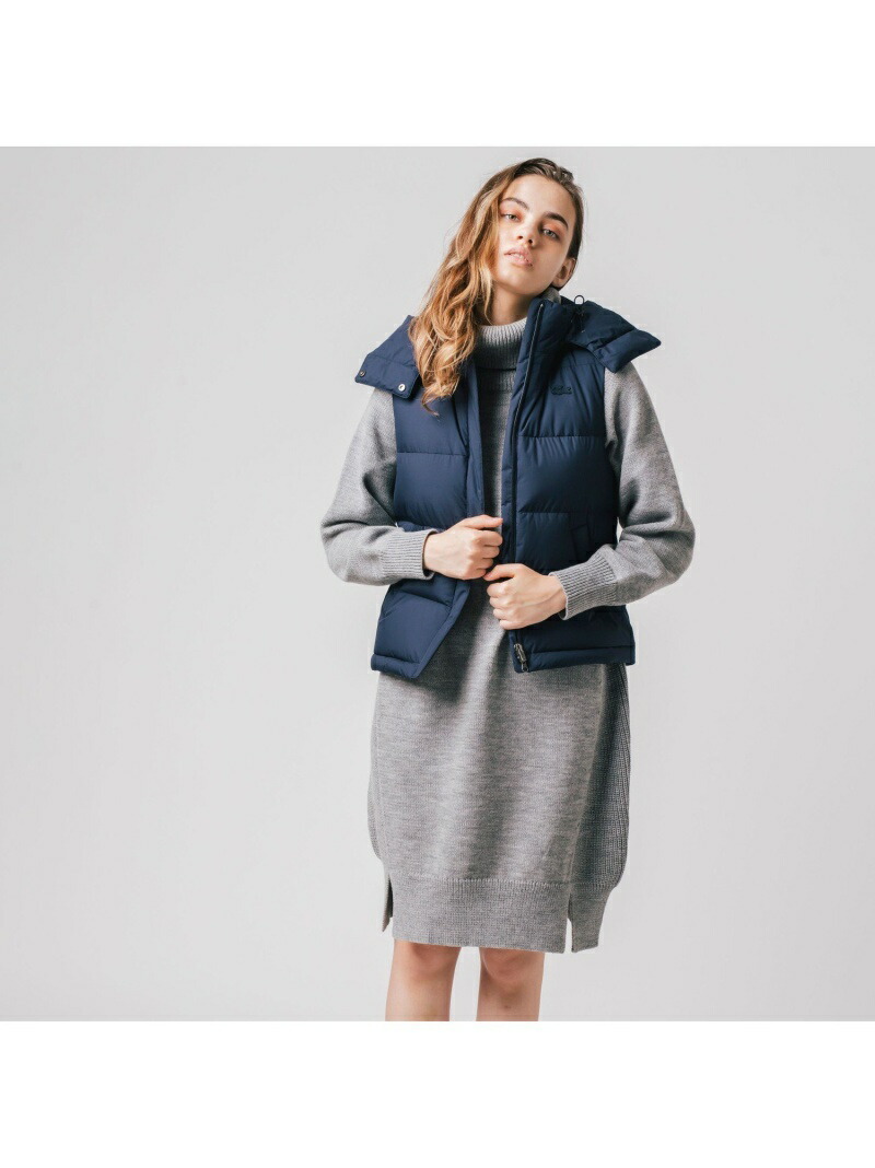 楽天市場】【SALE／50%OFF】フード着脱ダウンベスト LACOSTE ラコステ