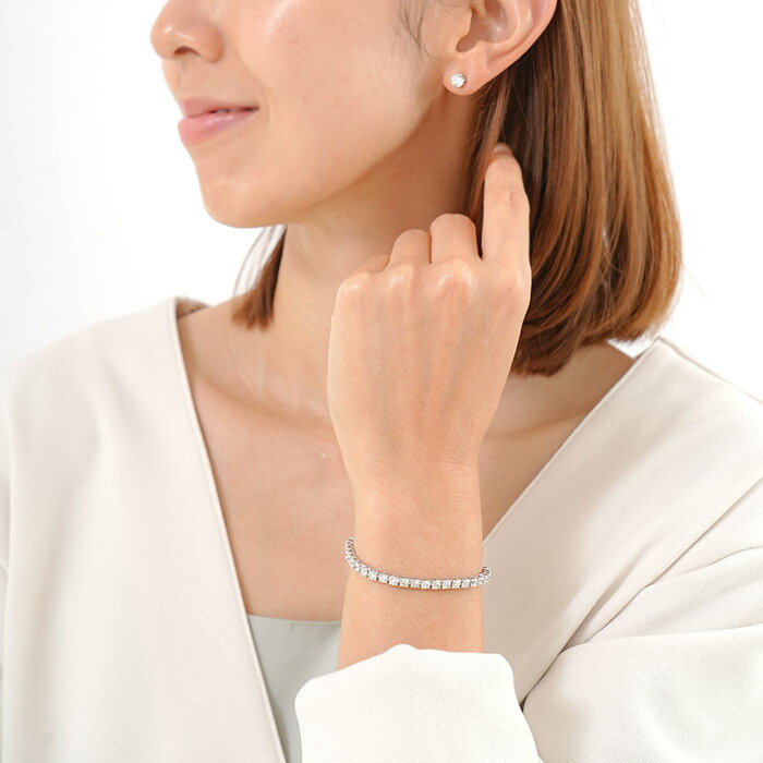 楽天市場】新商品 ダイヤモンド ブレスレット 7ctアップ プラチナ