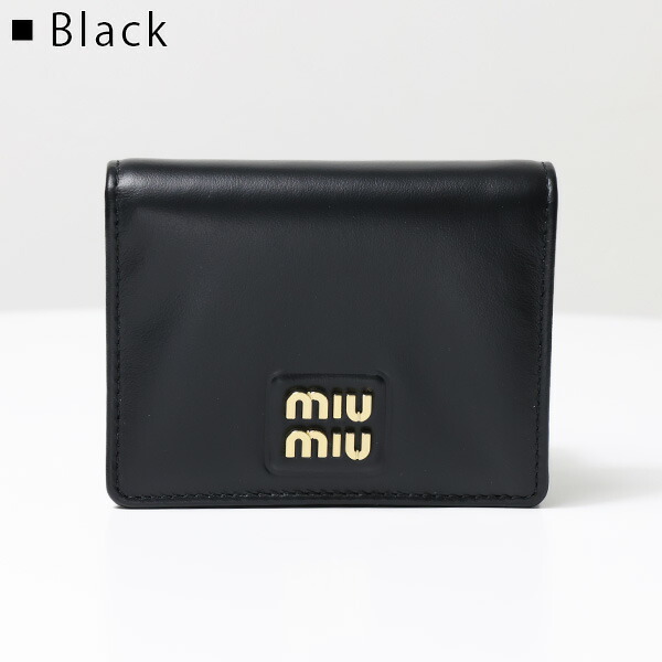 楽天市場】MiuMiu ミュウミュウ Small Leather Wallet 二つ折り財布