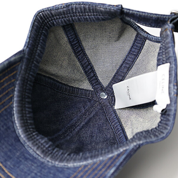 楽天市場】CELINE セリーヌ Denim Baseball Cap デニム ベースボール