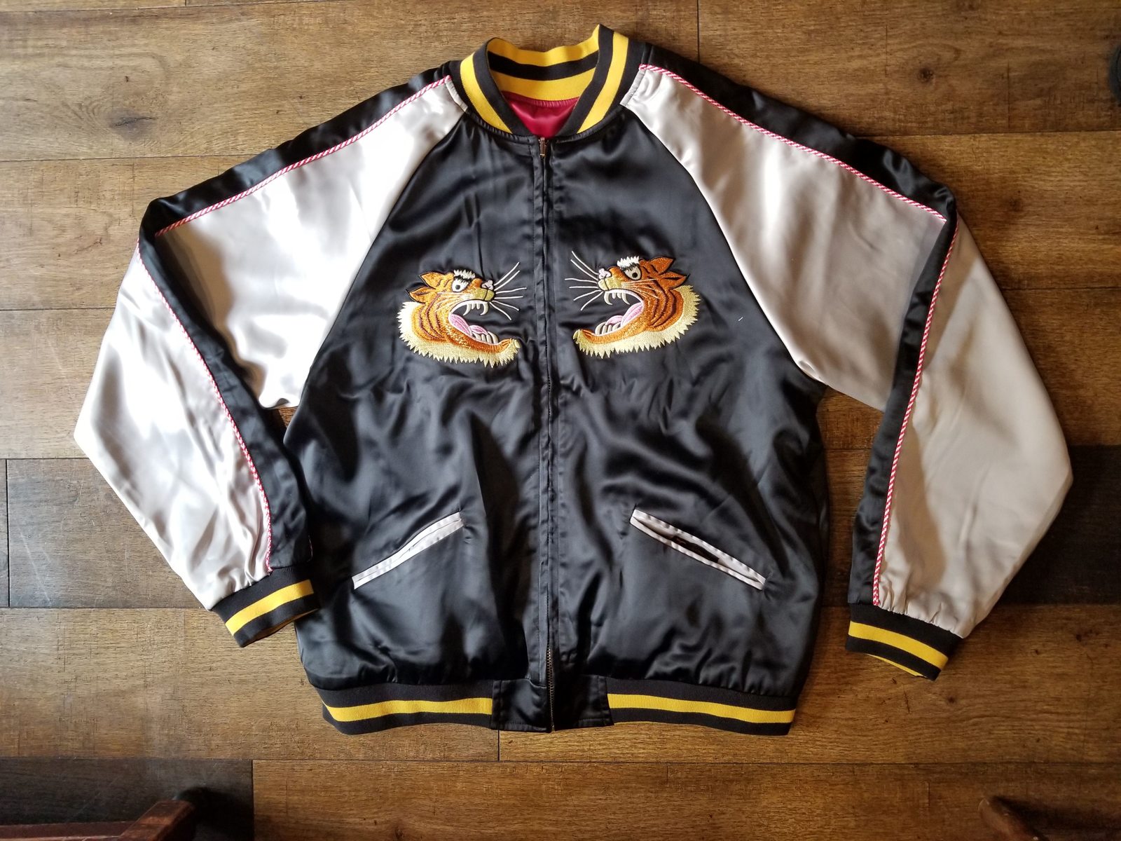 楽天市場】＃417 Satin スカジャン ”虎” : ラピーヌ ロデオアンクル