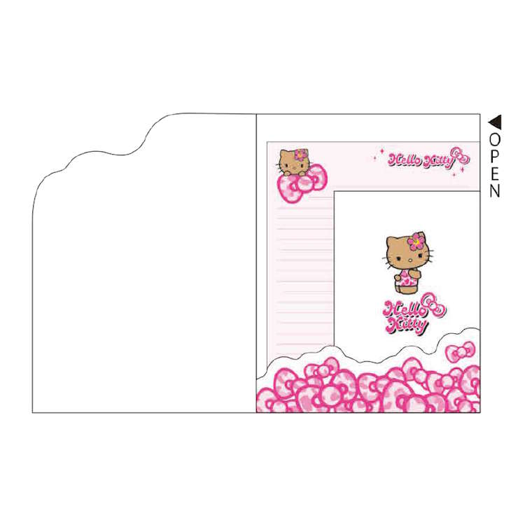 楽天市場】ハローキティ ダイカットケース付きレター リボン レター