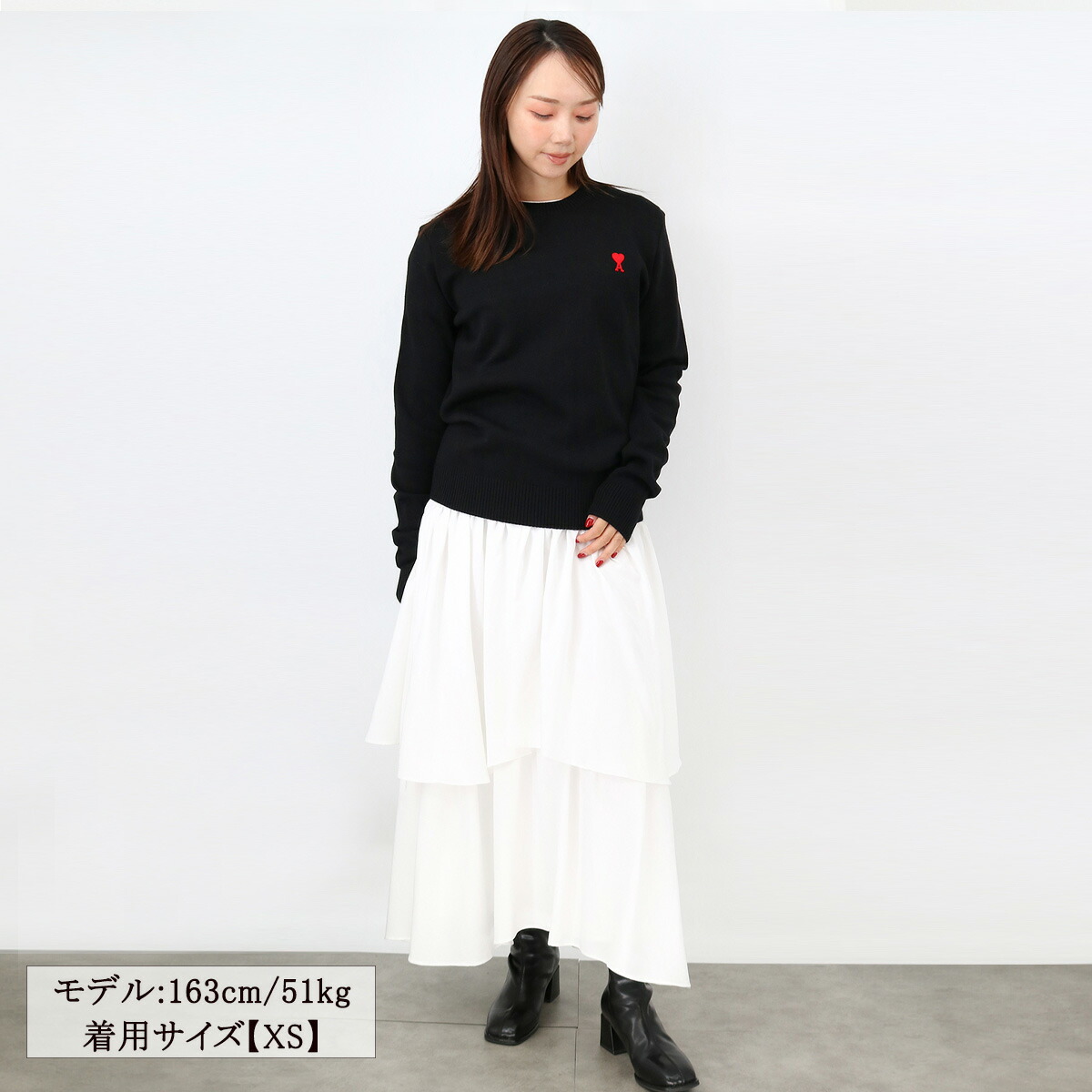 楽天市場】ami paris アミ パリス BFHKS001.001 レディースニット 長袖