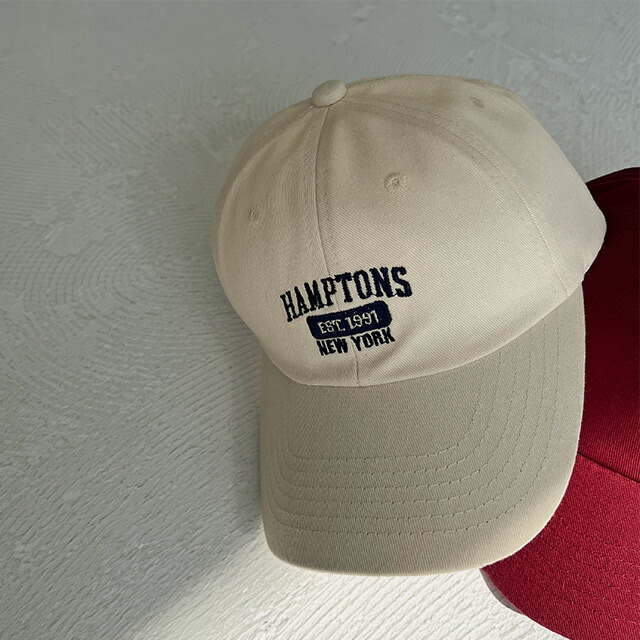 楽天市場】刺繍ロゴキャップ クリーム/レッド/ベージュ/ネイビー