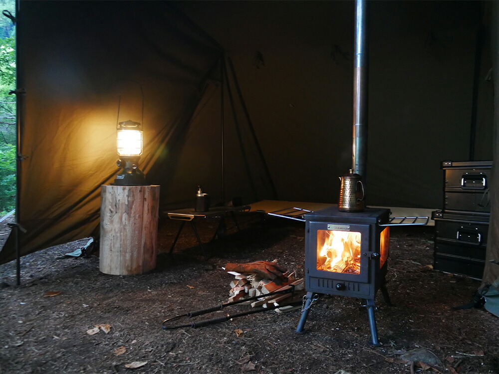 楽天市場】FUTURE FOX 薪ストーブ 鉄製 暖炉 キャンプ ソロキャンプ