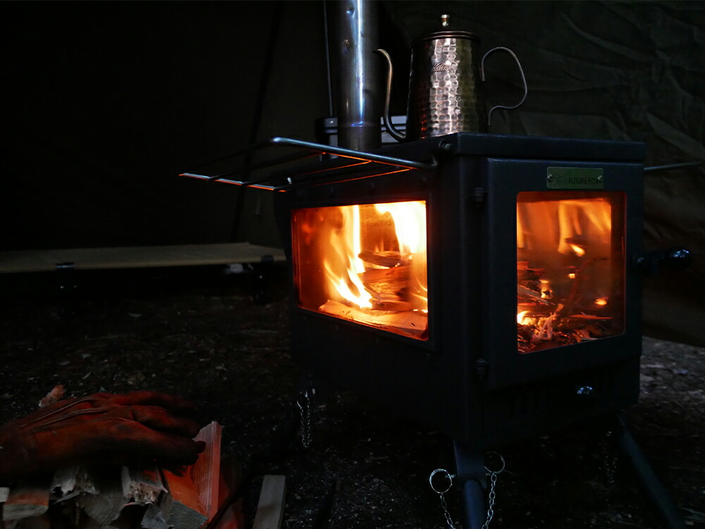 楽天市場】FUTURE FOX 薪ストーブ 鉄製 暖炉 キャンプ ソロキャンプ