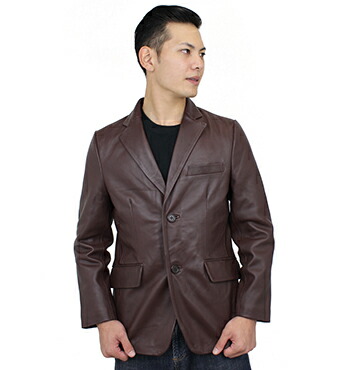 楽天市場】ラム革 テーラードジャケット S〜5L ラムスキン 羊革 本革