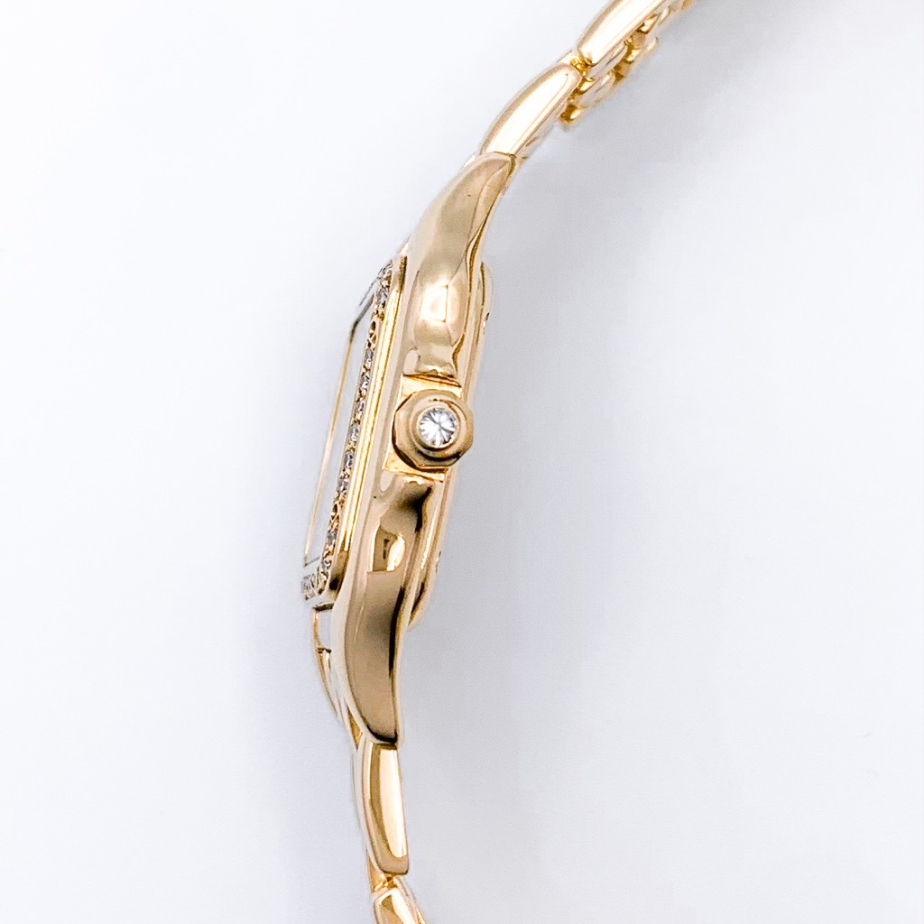 楽天市場】【仕上済】カルティエ パンテール SM K18YG ホワイトシェル