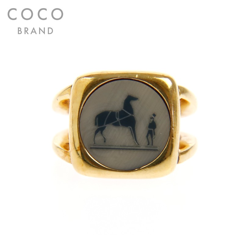 楽天市場】美品 エルメス HERMES コロゾリング リング・指輪 ゴールド