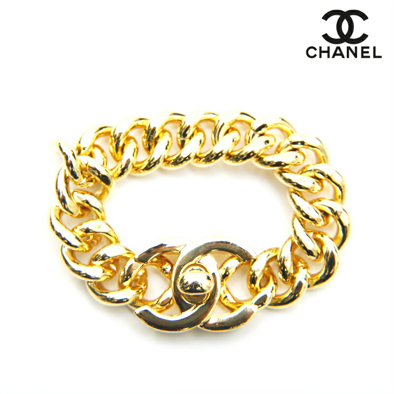 楽天市場】シャネル CHANEL ターンロック チェーン ブレスレット