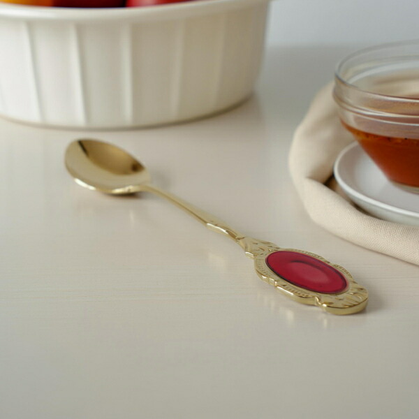 楽天市場】宝石のような コーヒースプーン 陶製 カトラリーケース