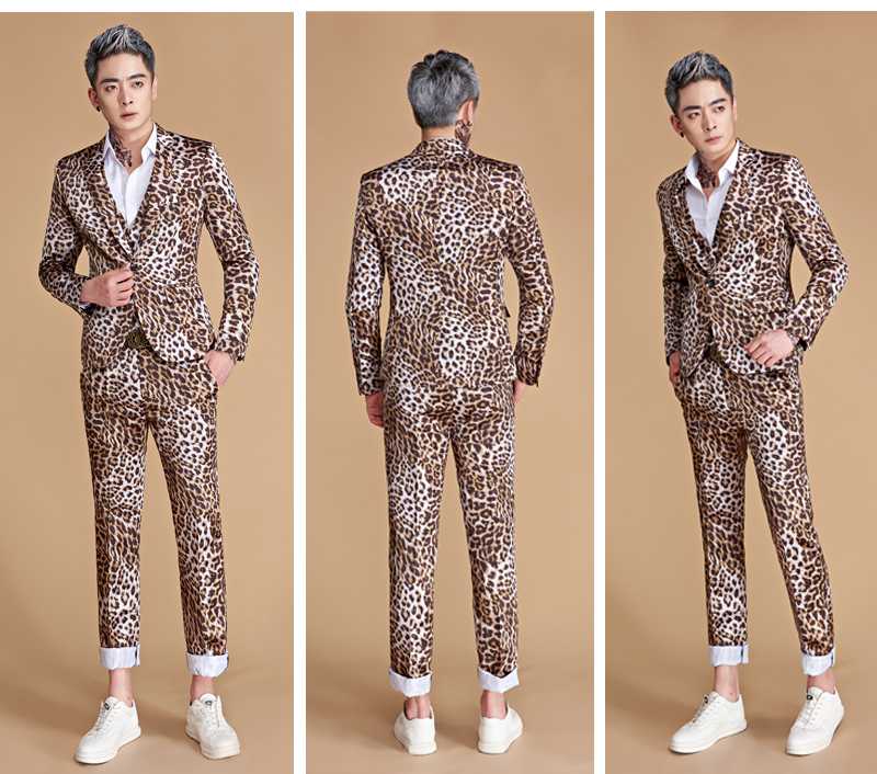 BASSMANIA バスマニア ヒョウ柄 フィッシングスーツ(上下セット)XL