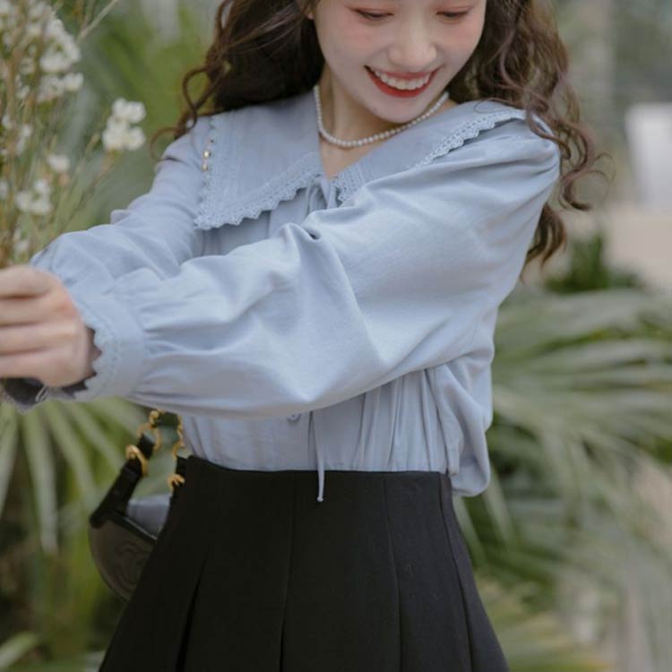 楽天市場】送料無料 レディース ビッグカラー かわいい フリル襟