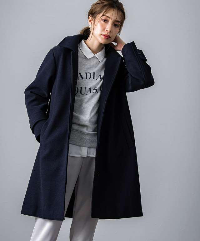 楽天市場】≪冬SALE！≫フード付きステンカラーコート ☆ コート