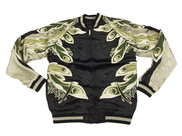 楽天市場】花旅楽団 スカジャン SSJ-016 葛飾北斎 鳳凰図 メンズ