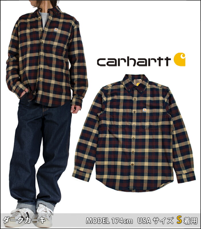 楽天市場】CARHARTT カーハート チェック柄 長袖 シャツ ネルシャツ